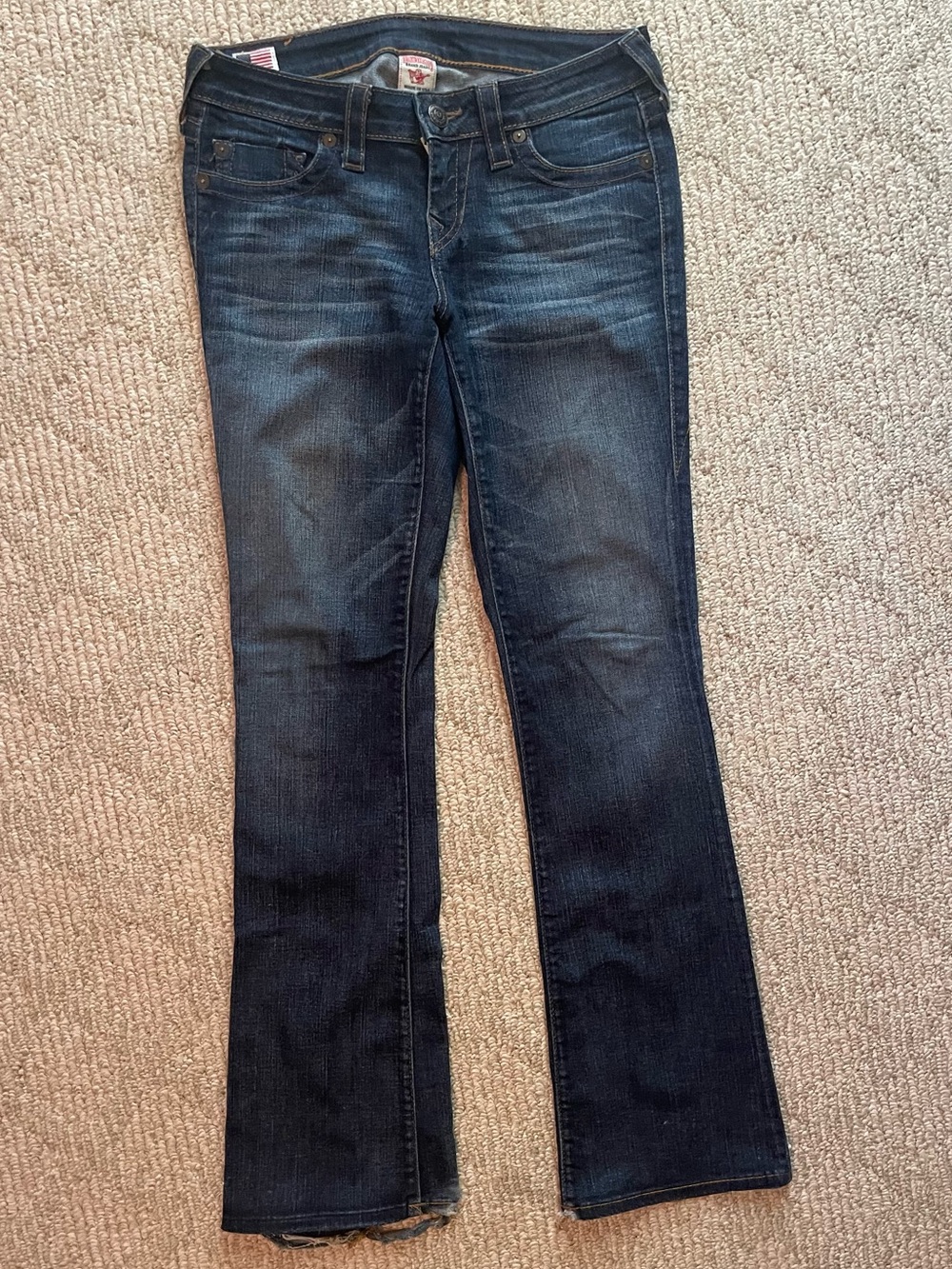 True Religion Dark Blue Bootcut Jeans